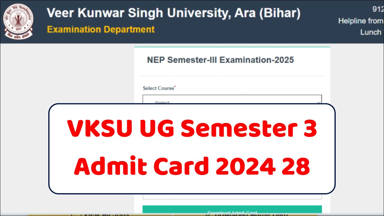 VKSU UG Semester 3 Admit Card 2024 28